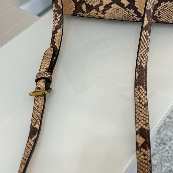 Ralph Lauren NWTs Leather Marcy satchel purse bag $375 brown beige - Picture 3 of 12